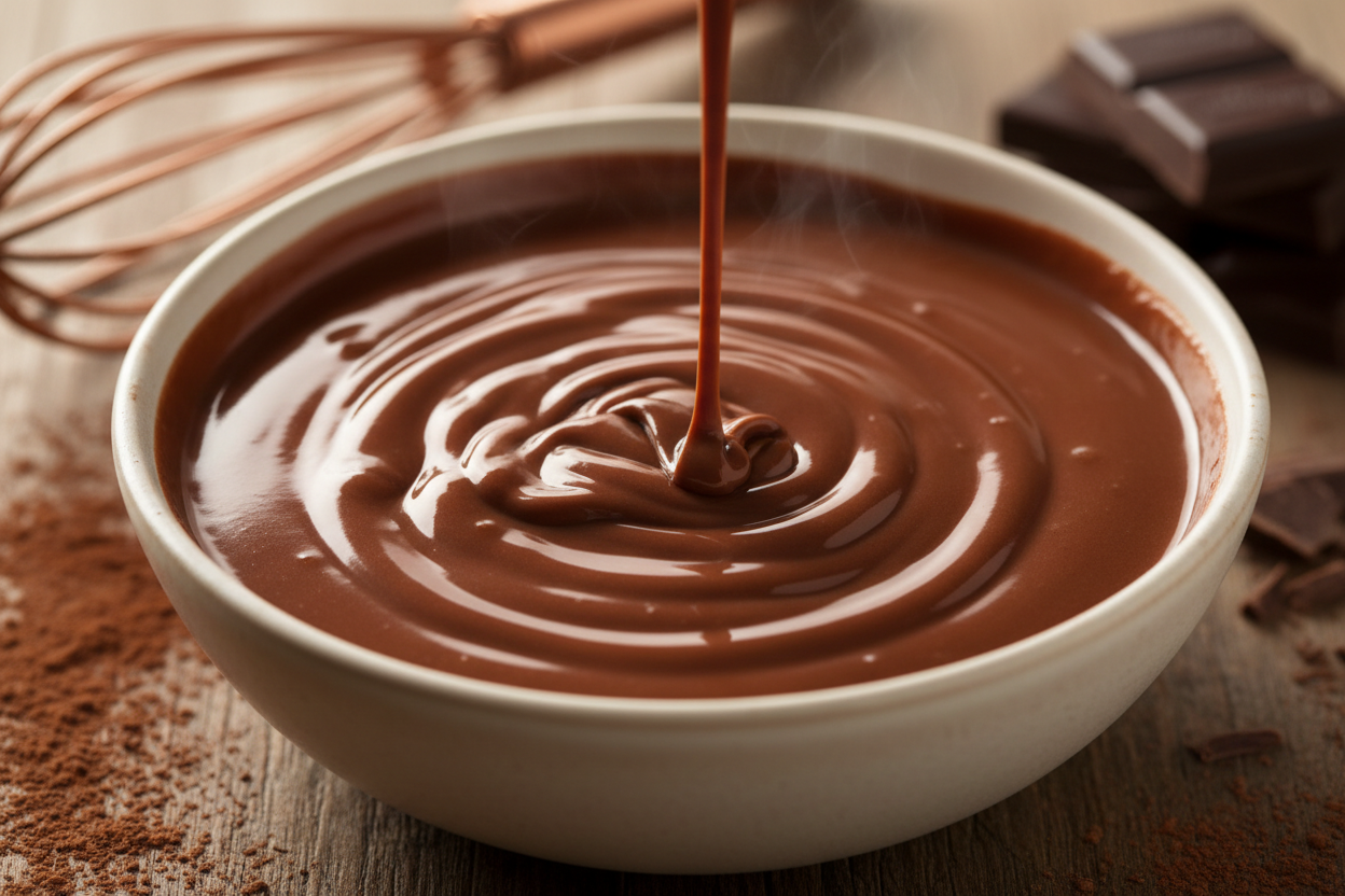 bowl filled with chochlate melted